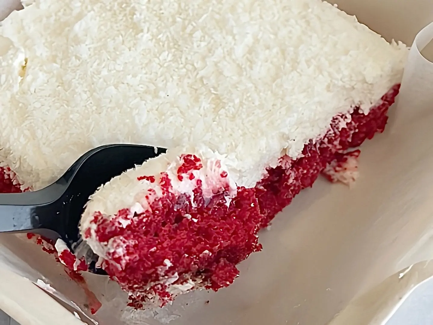 Coconut Cake With Strawberry