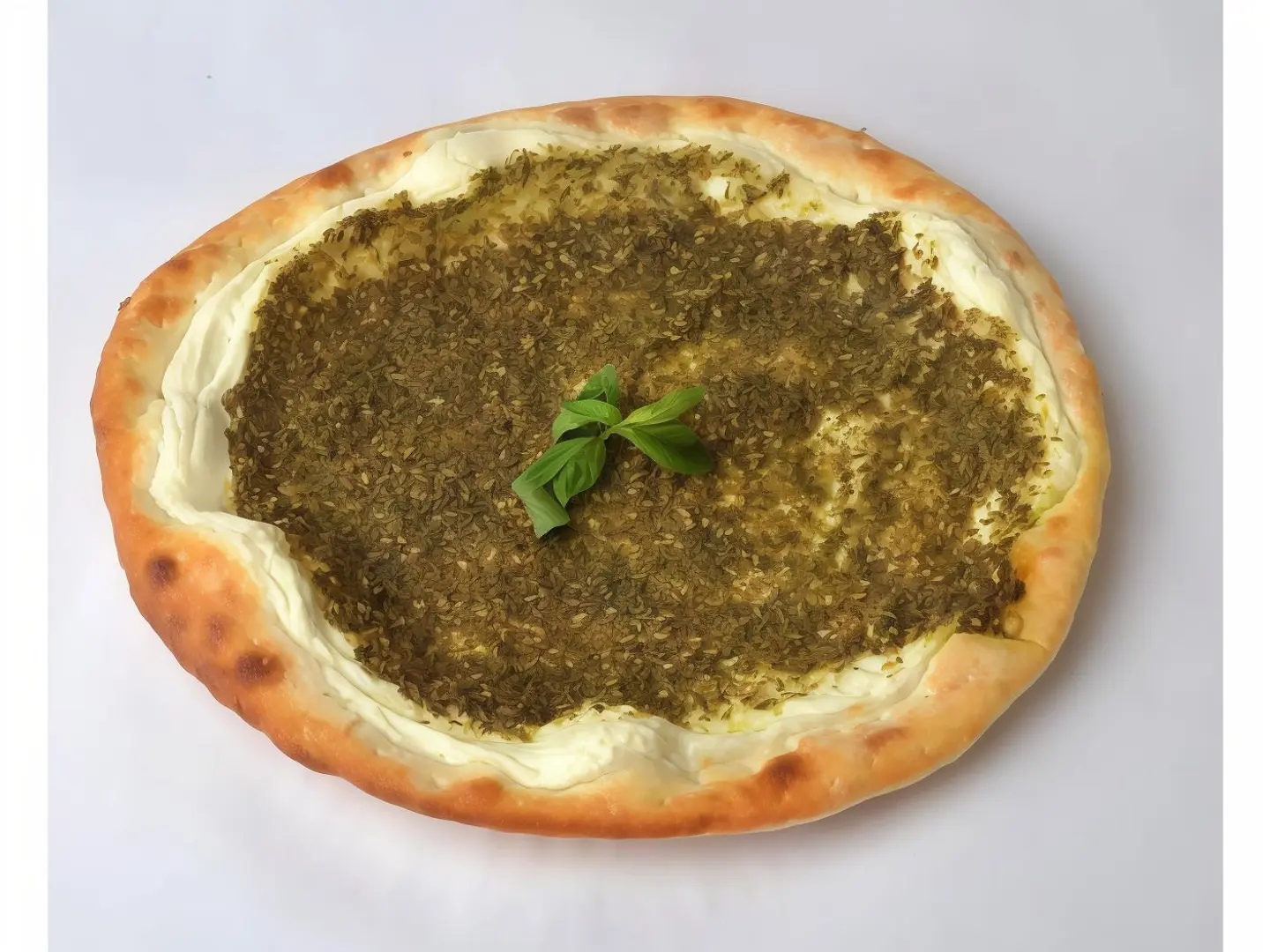 فطيرة لبنة بالزعتر