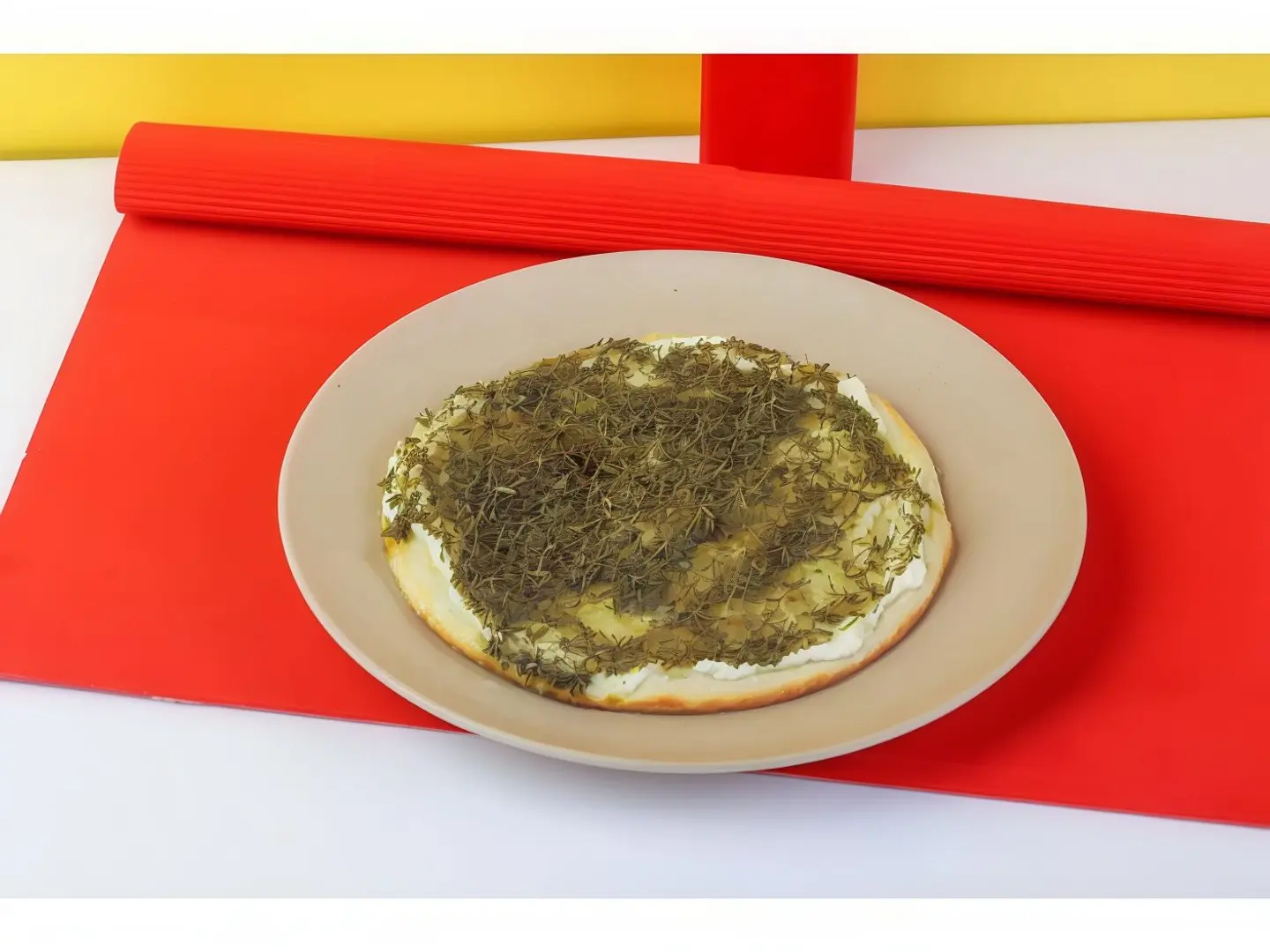 فطيرة زعتر لبنة
