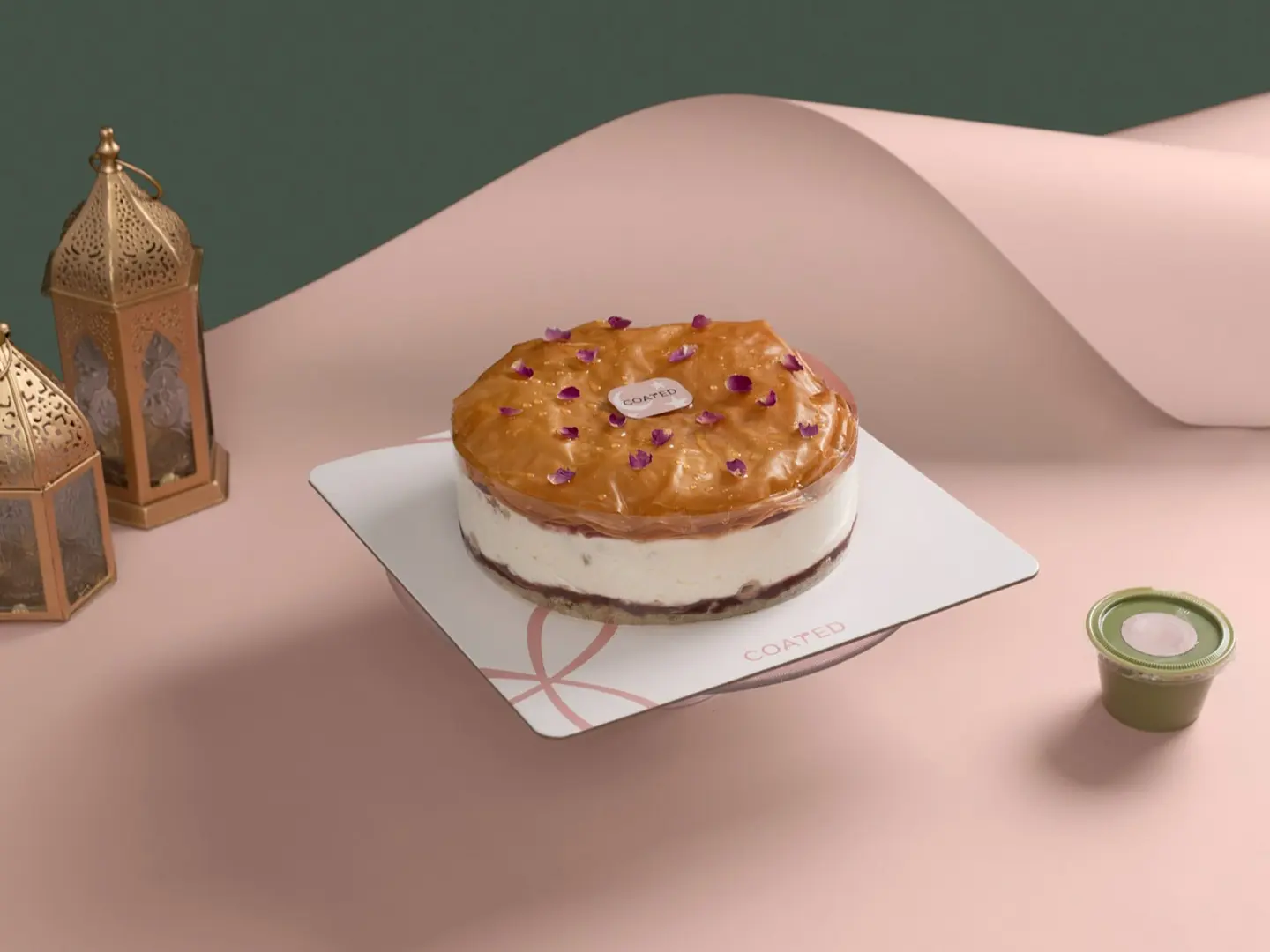 بقلاوة فستق وروز