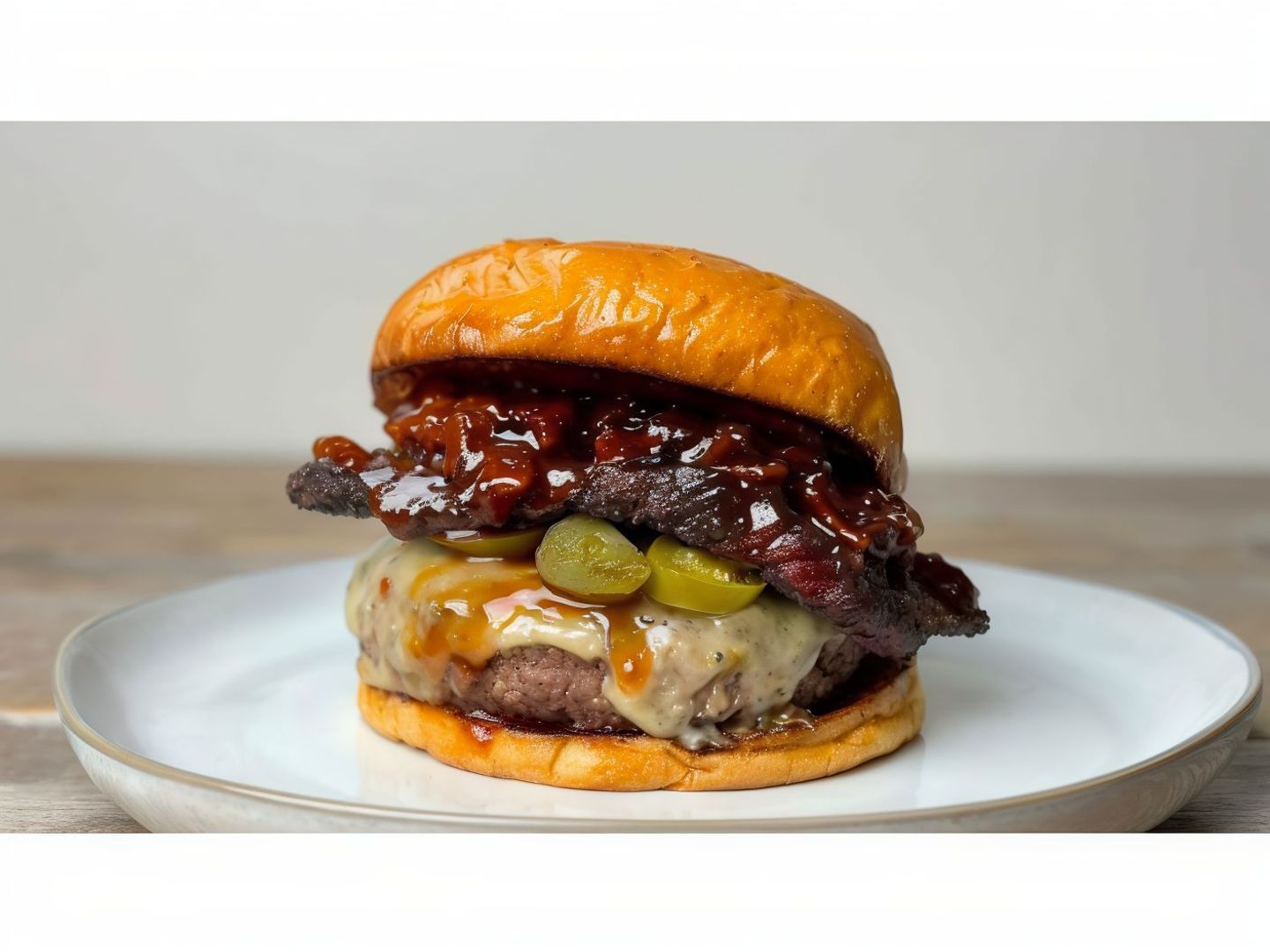 Brisket Queso Burger