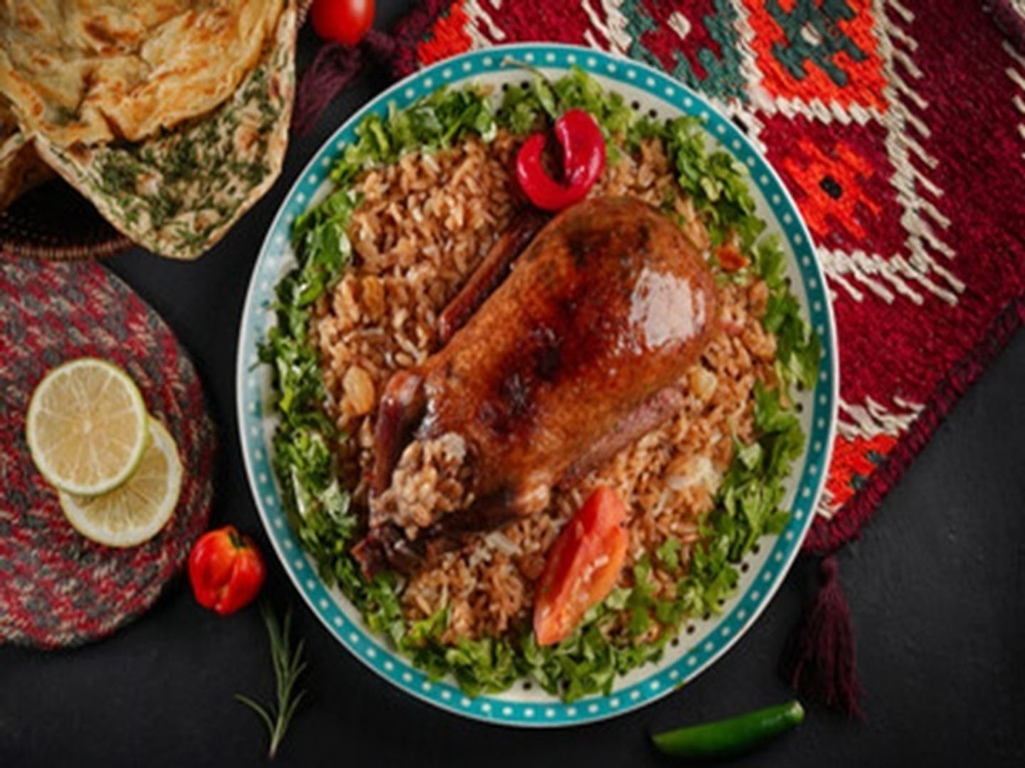 Breakfast Hamama With Rice And Vegetables