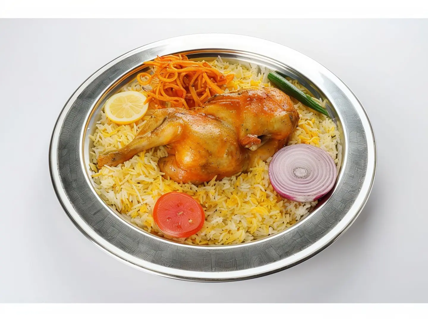 Whole Chicken Grilled With Peshawar Rice