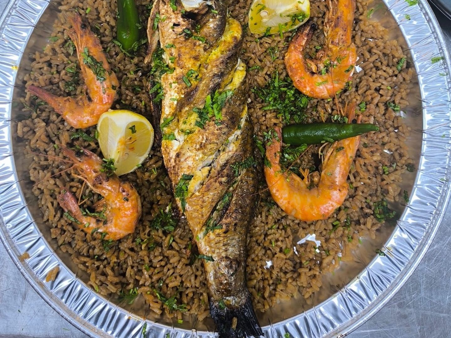 Sea Bream Meal With Shrimp