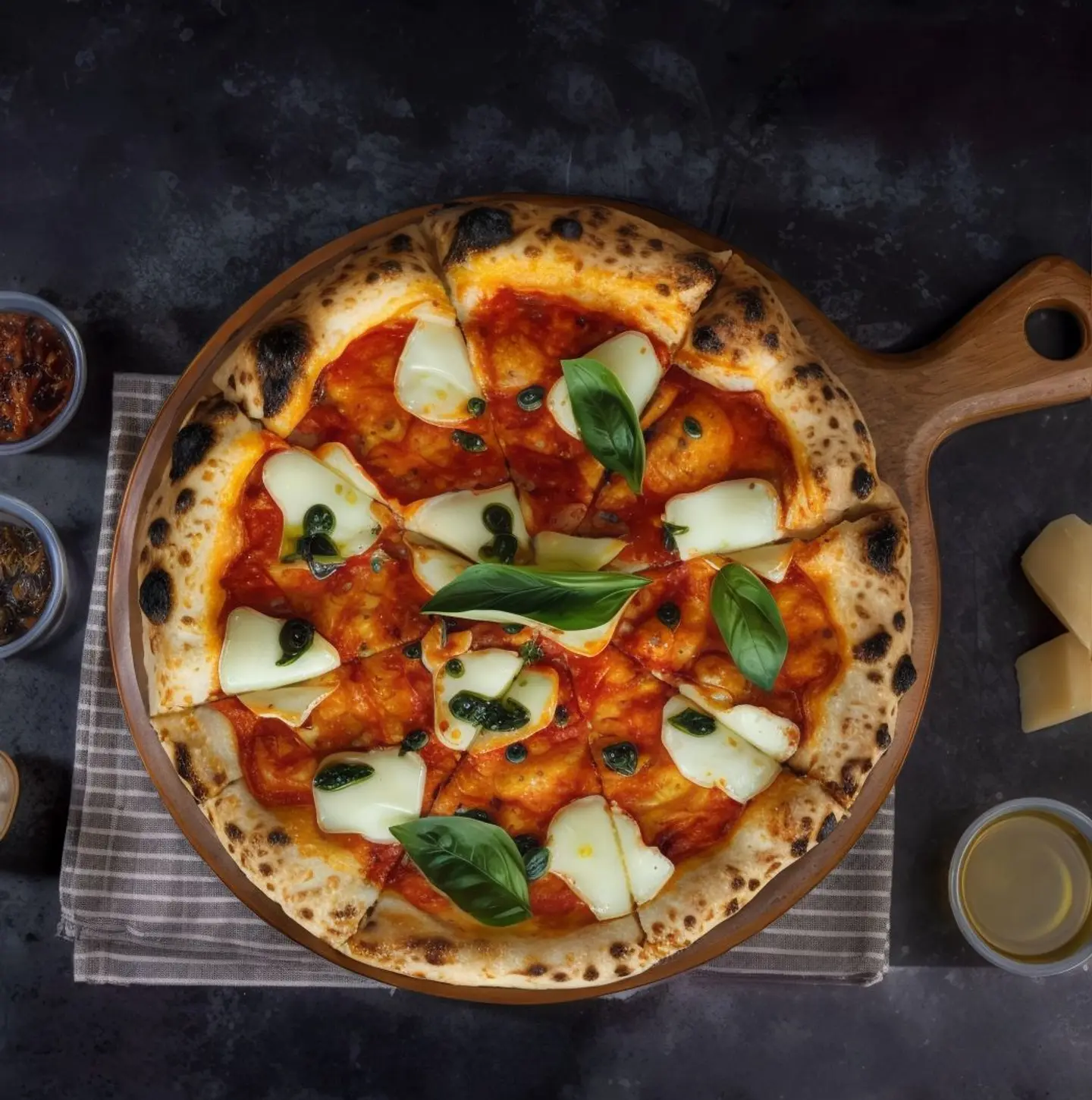 Margherita Pesto Pizza