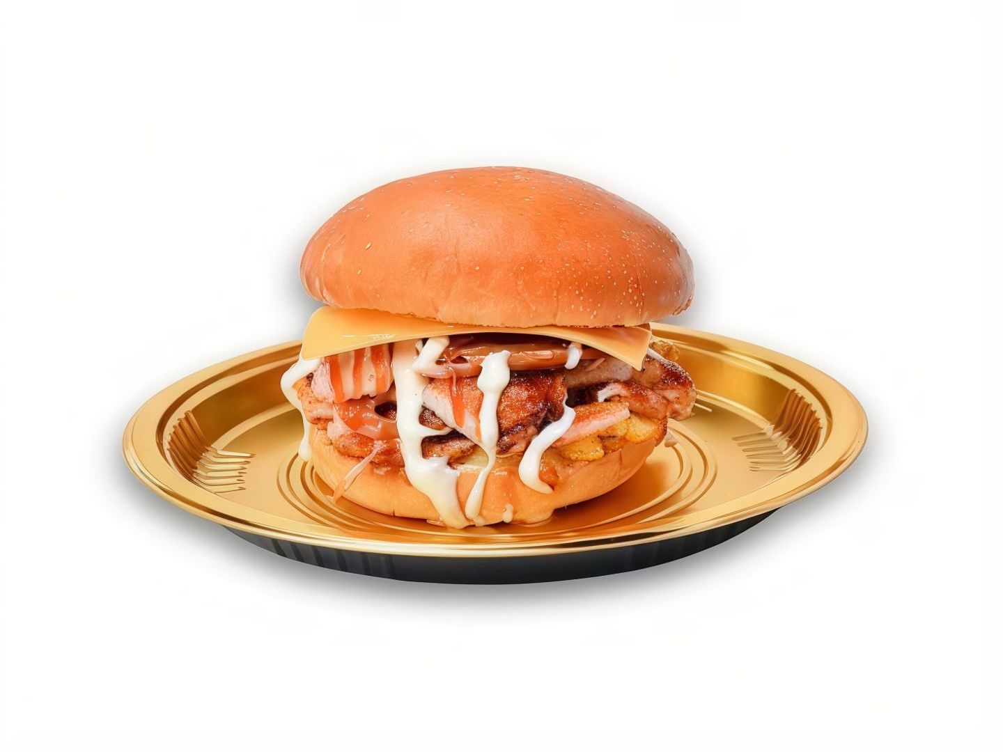 Shawarma Burger With Cheese