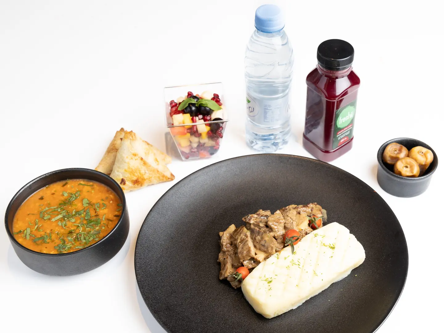 وجبة الإفطار لحم