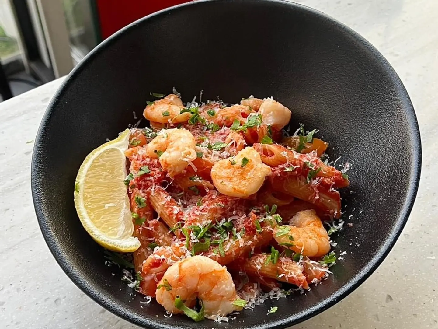 Red Shrimp Pasta