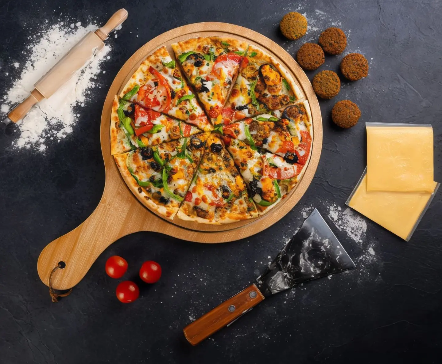 Falafel Pizza