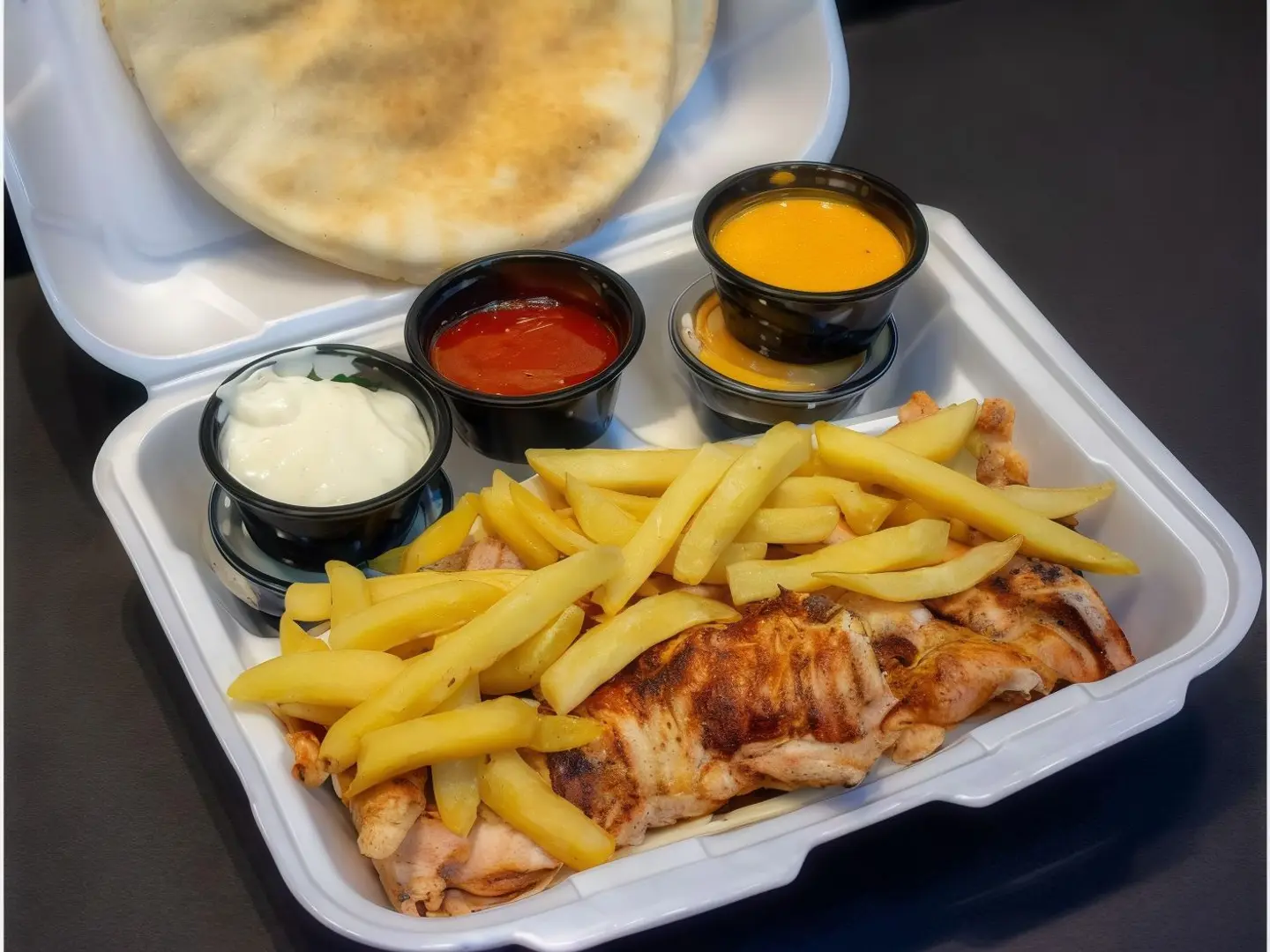 شاورما صحن شرائح