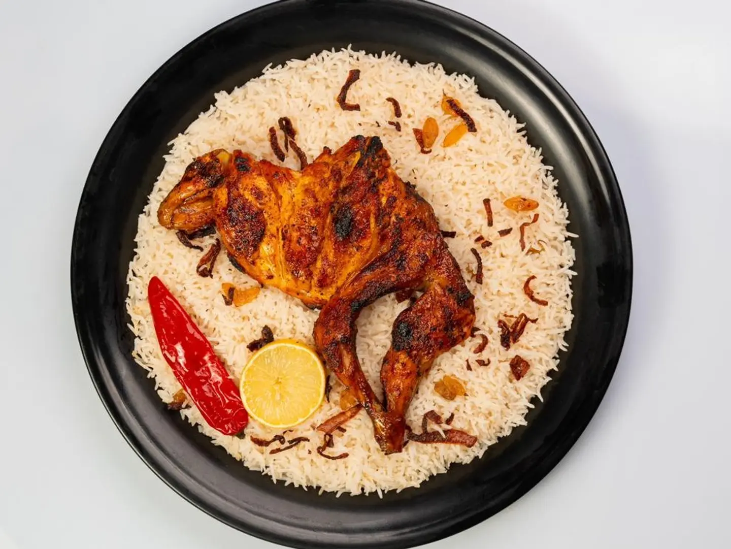 Half A Chicken Dish With Rice