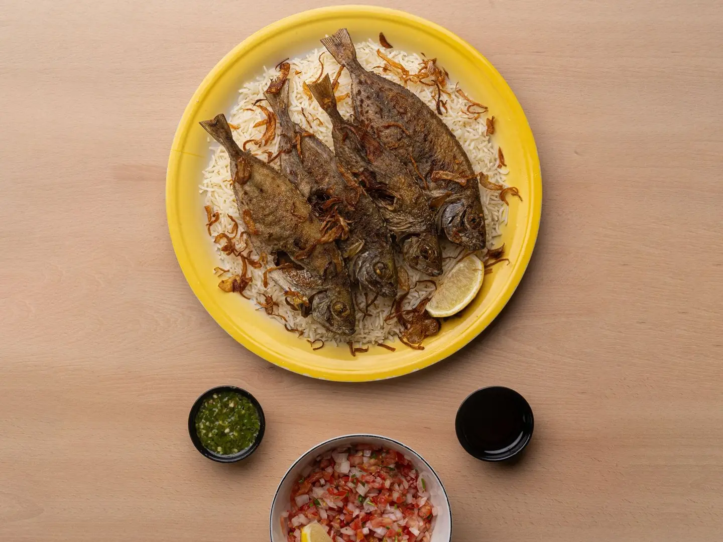 صافي مقلي مع ارز