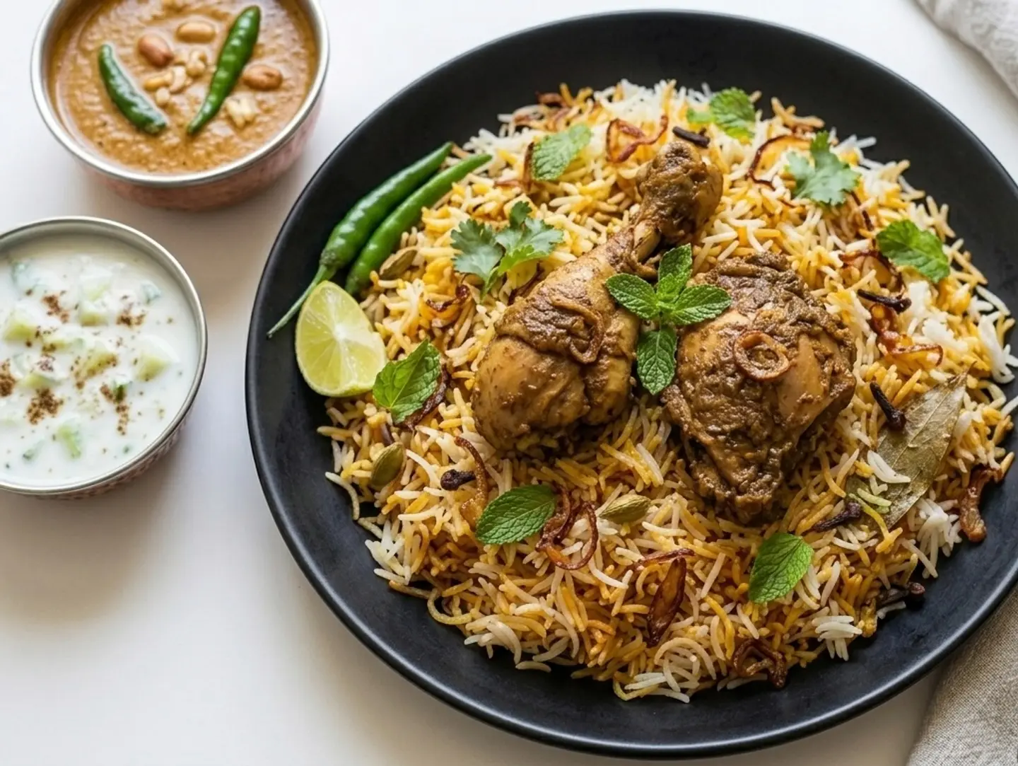 Hyderabadi Chicken Dum Biryani