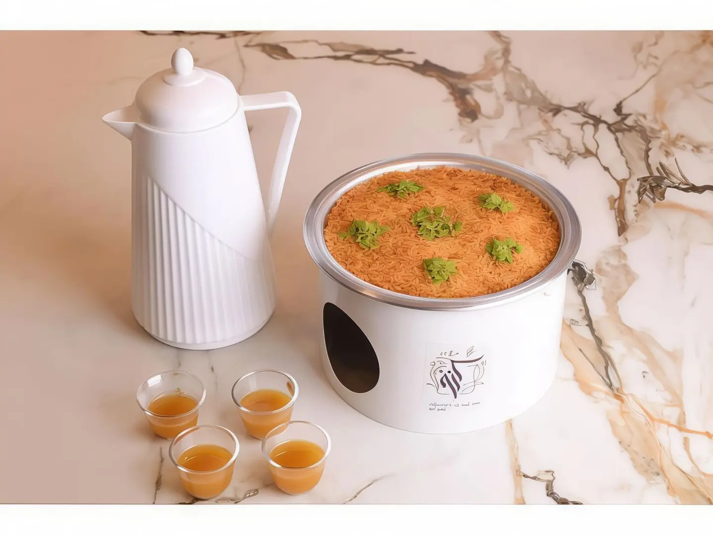 Small Kunafah Sakhan Box With Coffee