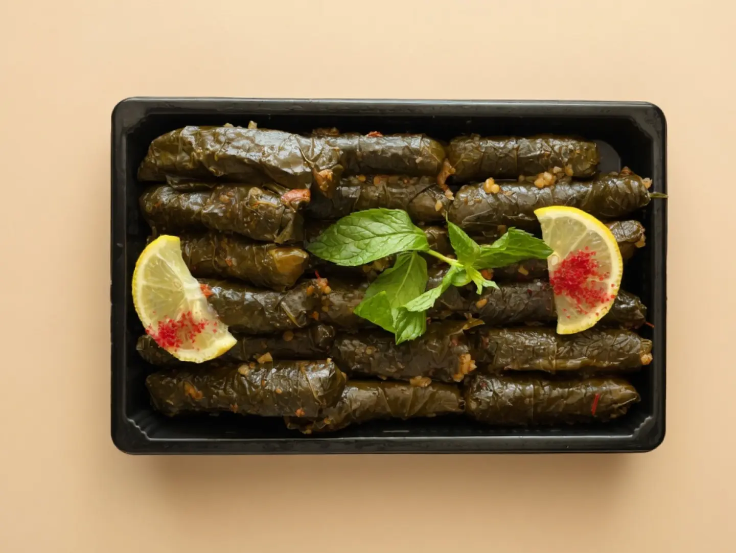 Om Mansour's Stuffed Grape Leaves