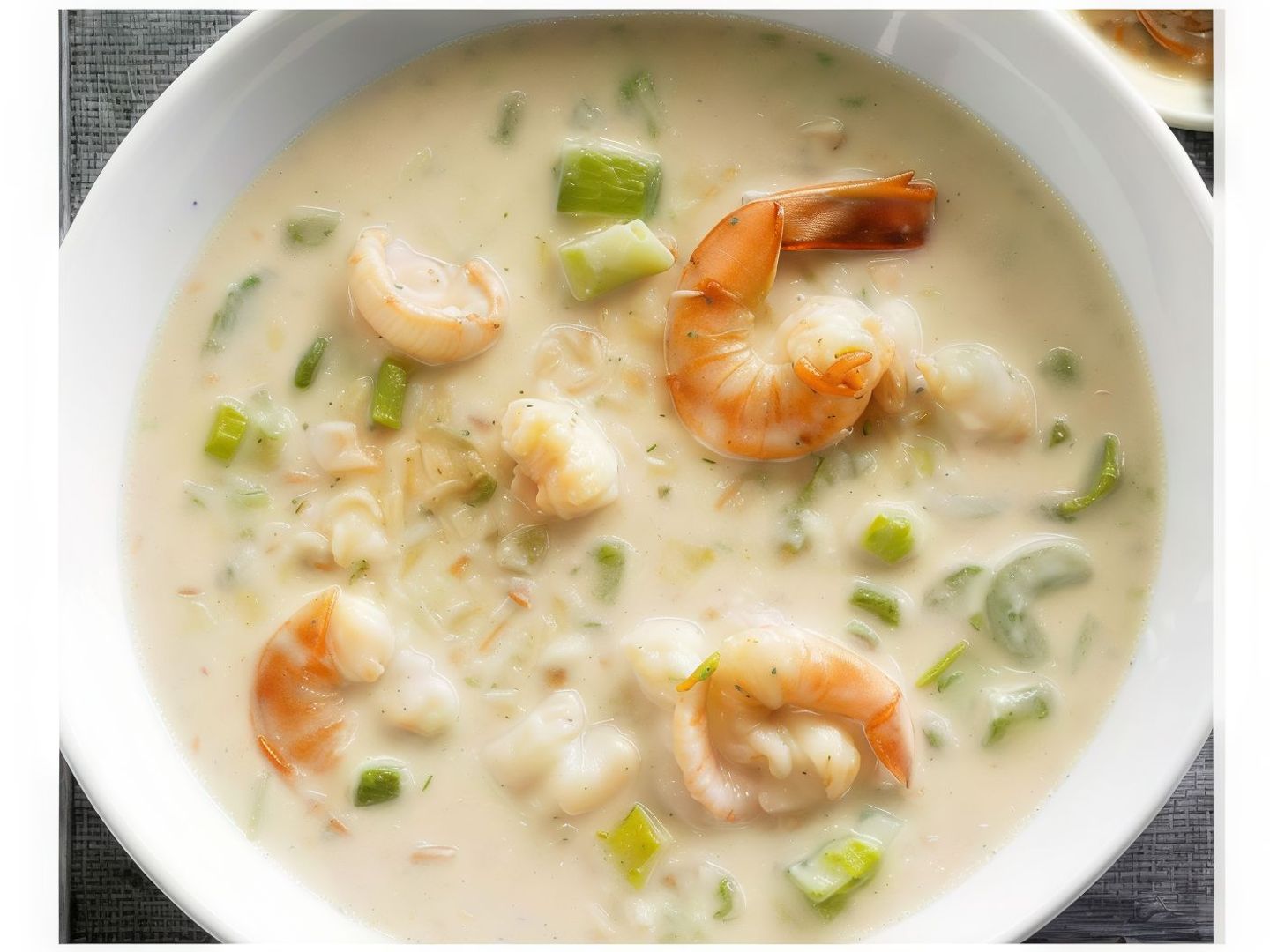 شوربة ثمار البحر كريمي