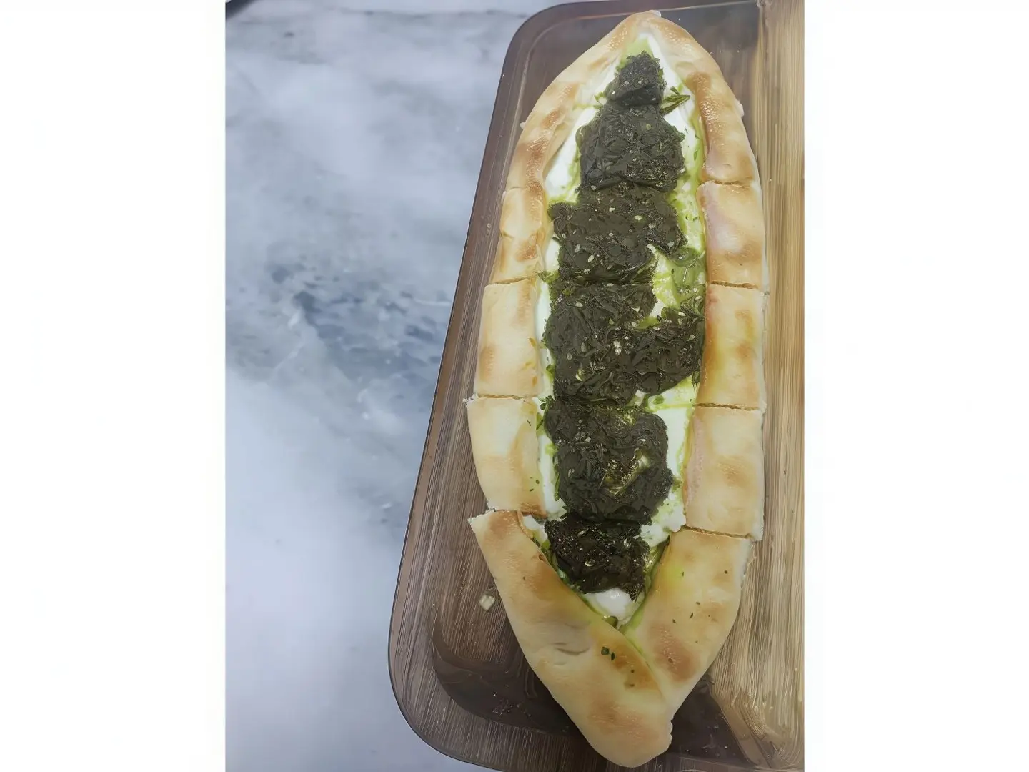 فطيرة لبنة بالزعتر