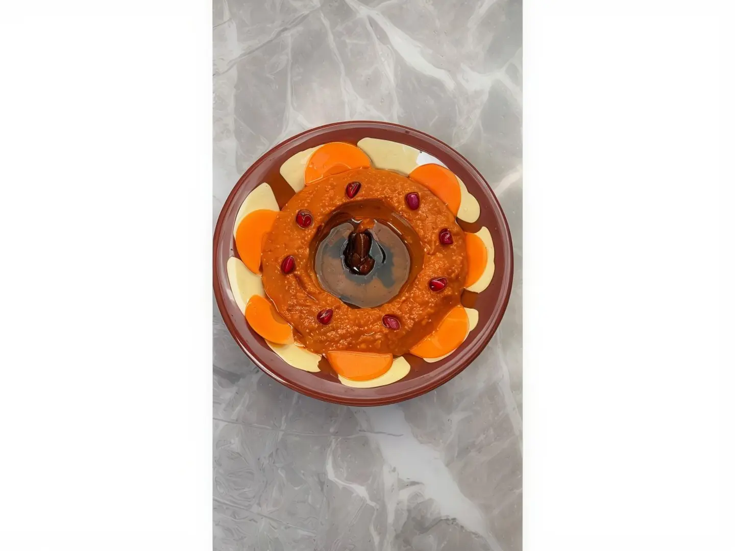 منقوشة محمرة