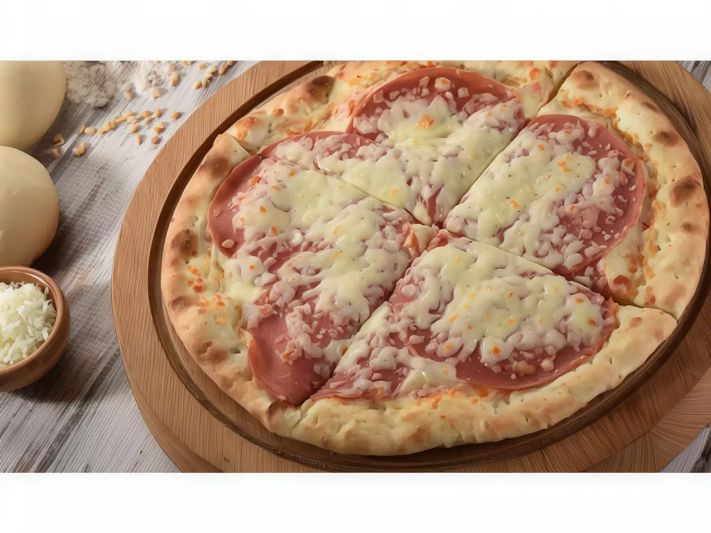 Mortadella And Cheese 3 Pieces