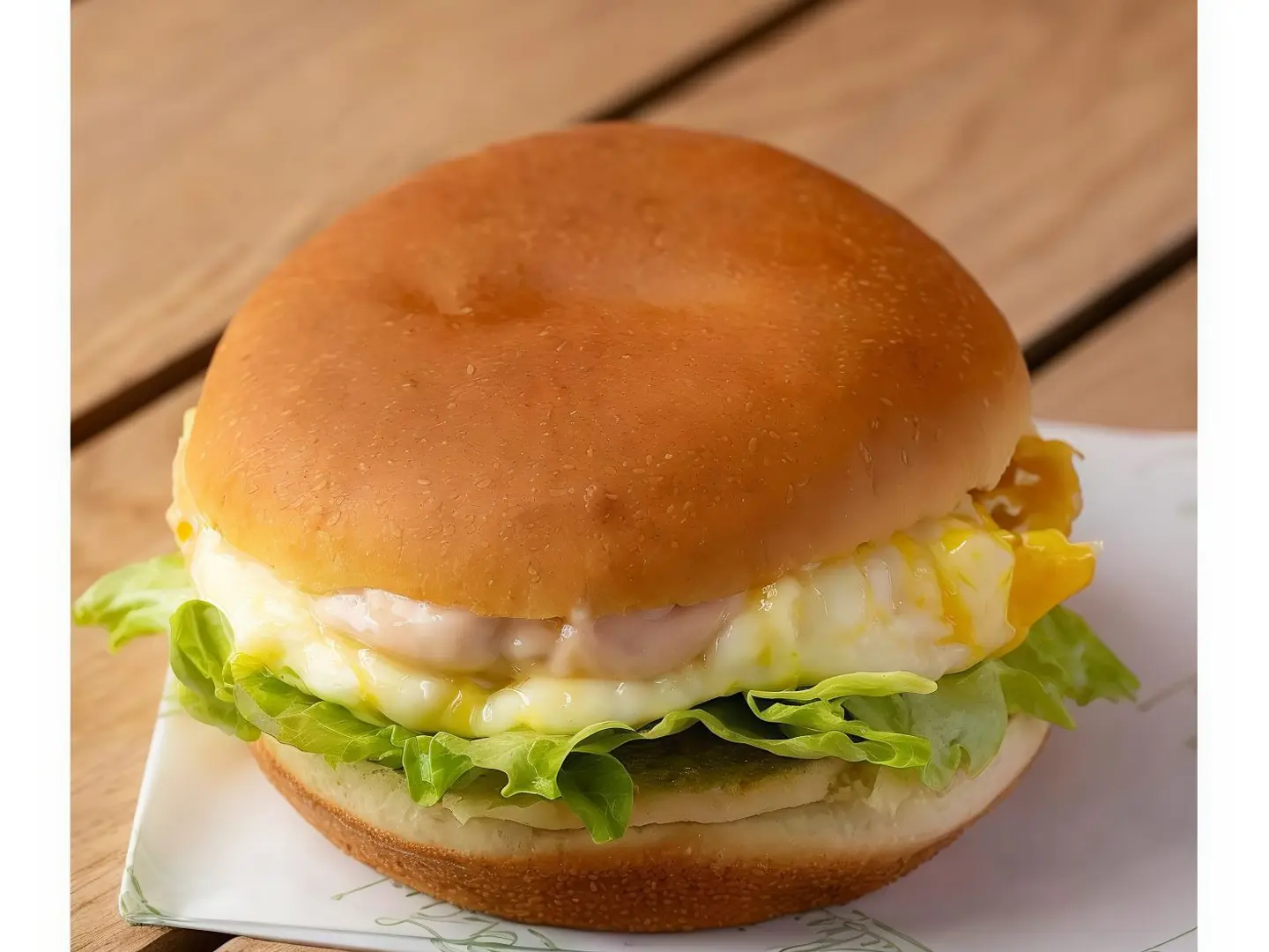 Chicken Burger With Egg
