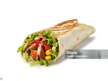 برجر دجاج أمريكي تورتيلا صغير