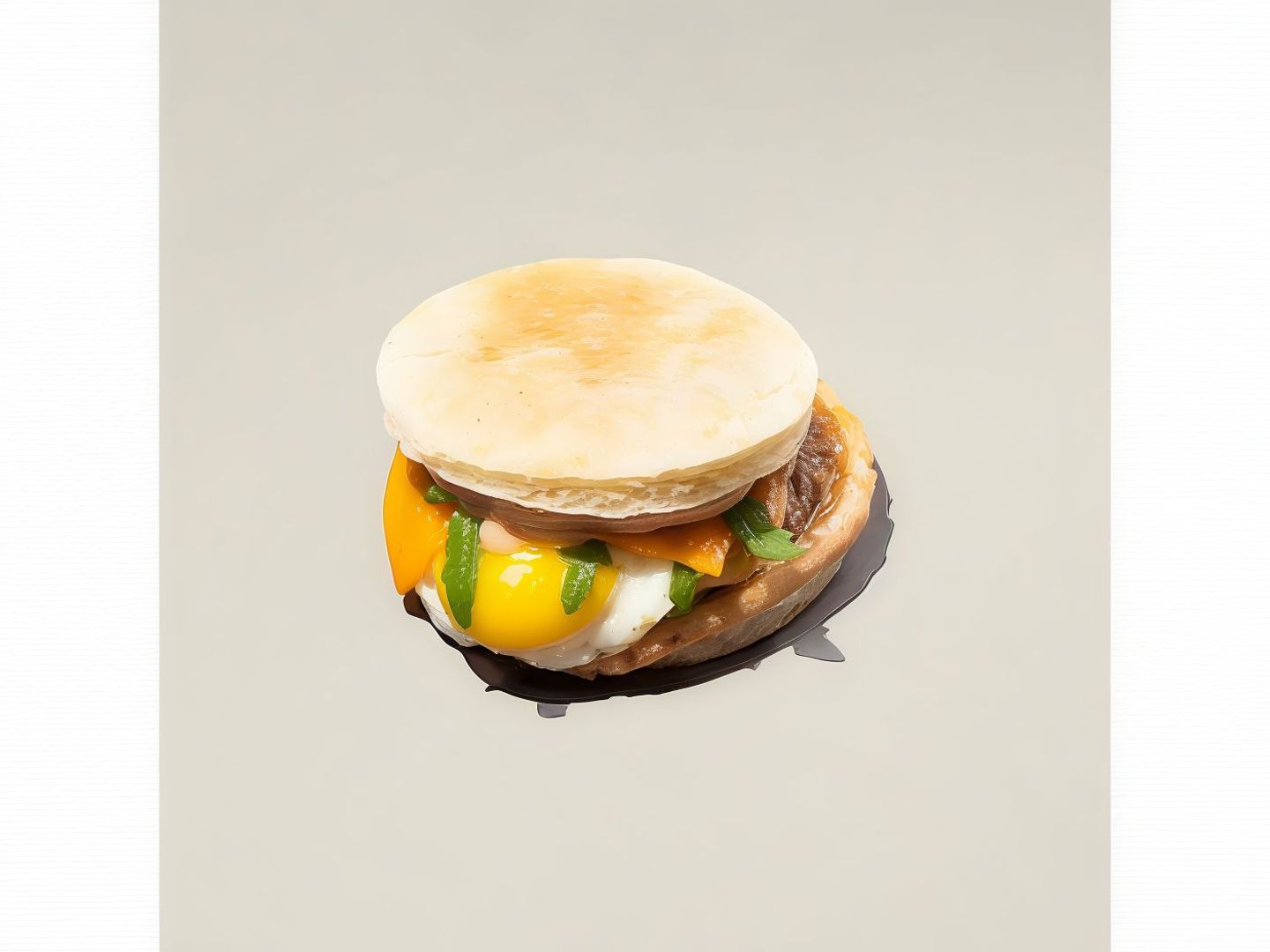 Egg And Sausage Sandwich