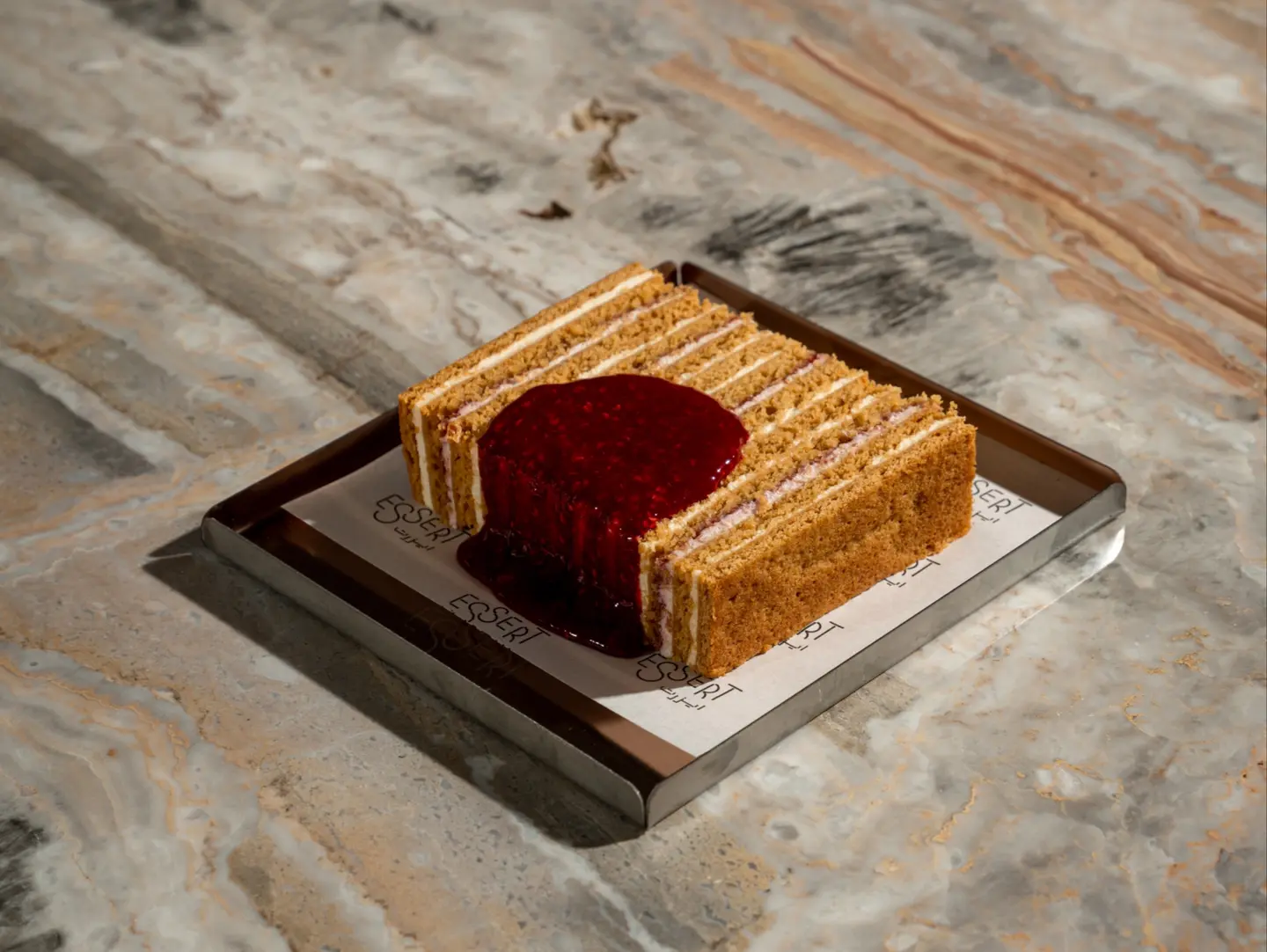Honey Rose Berry Cake