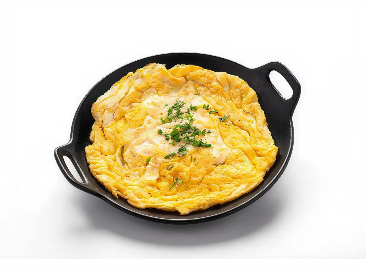 بيض اومليت مع الزعتر