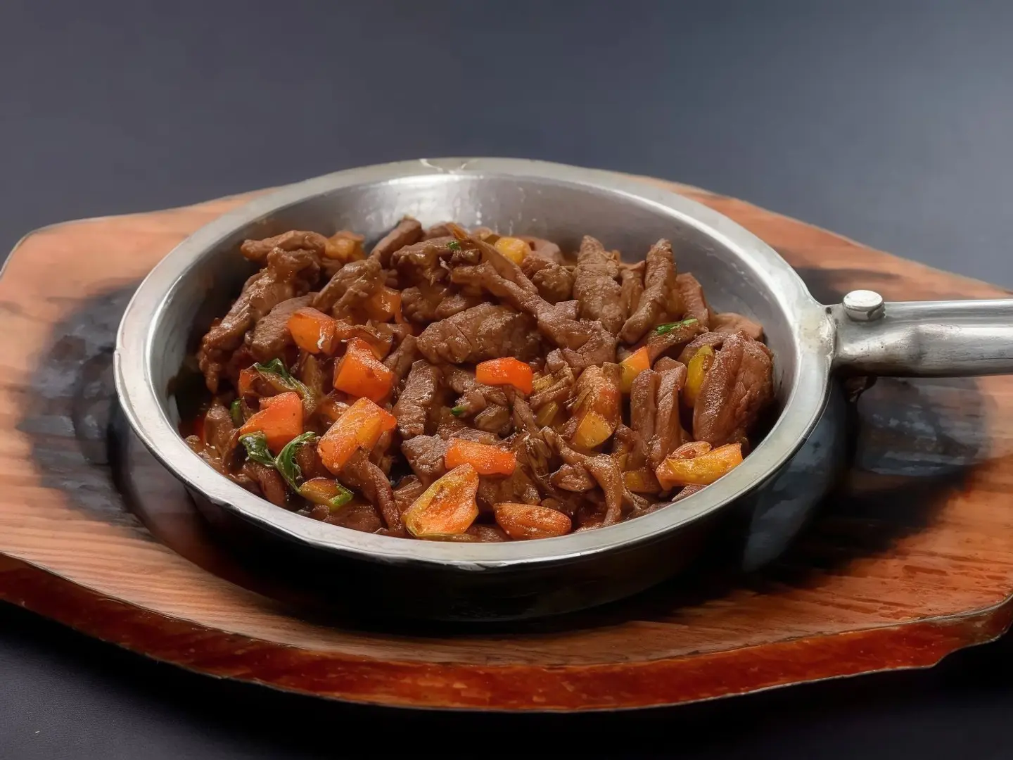 Fried Local Lamb Meat