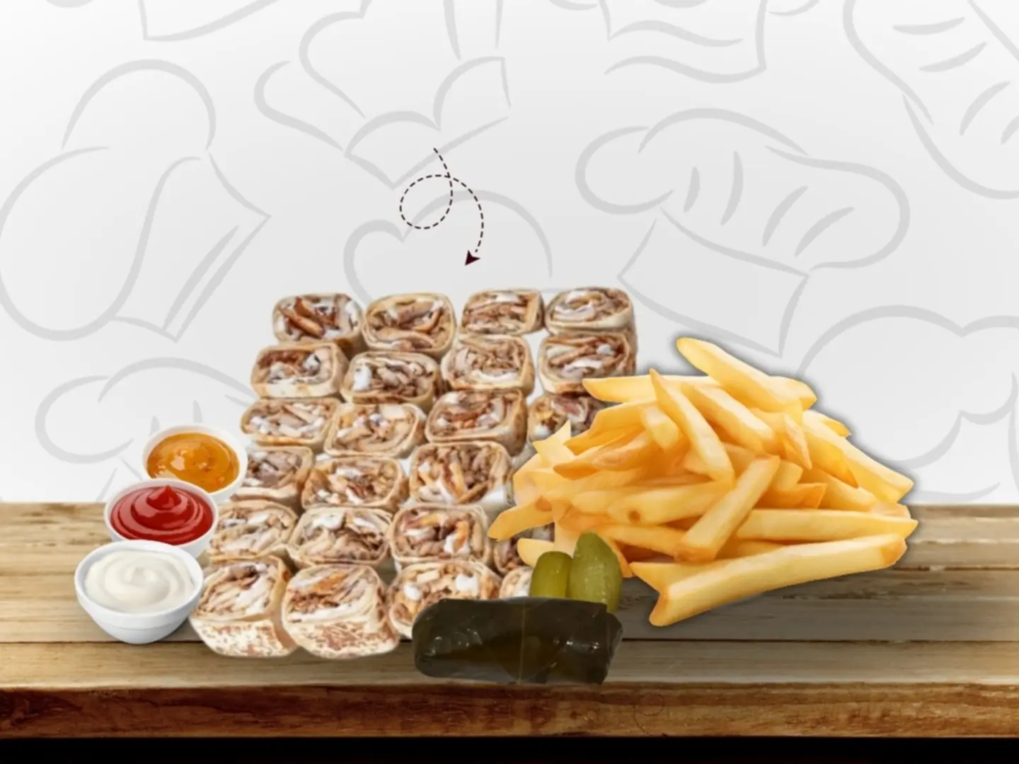 صحن تربيل بالجبنة