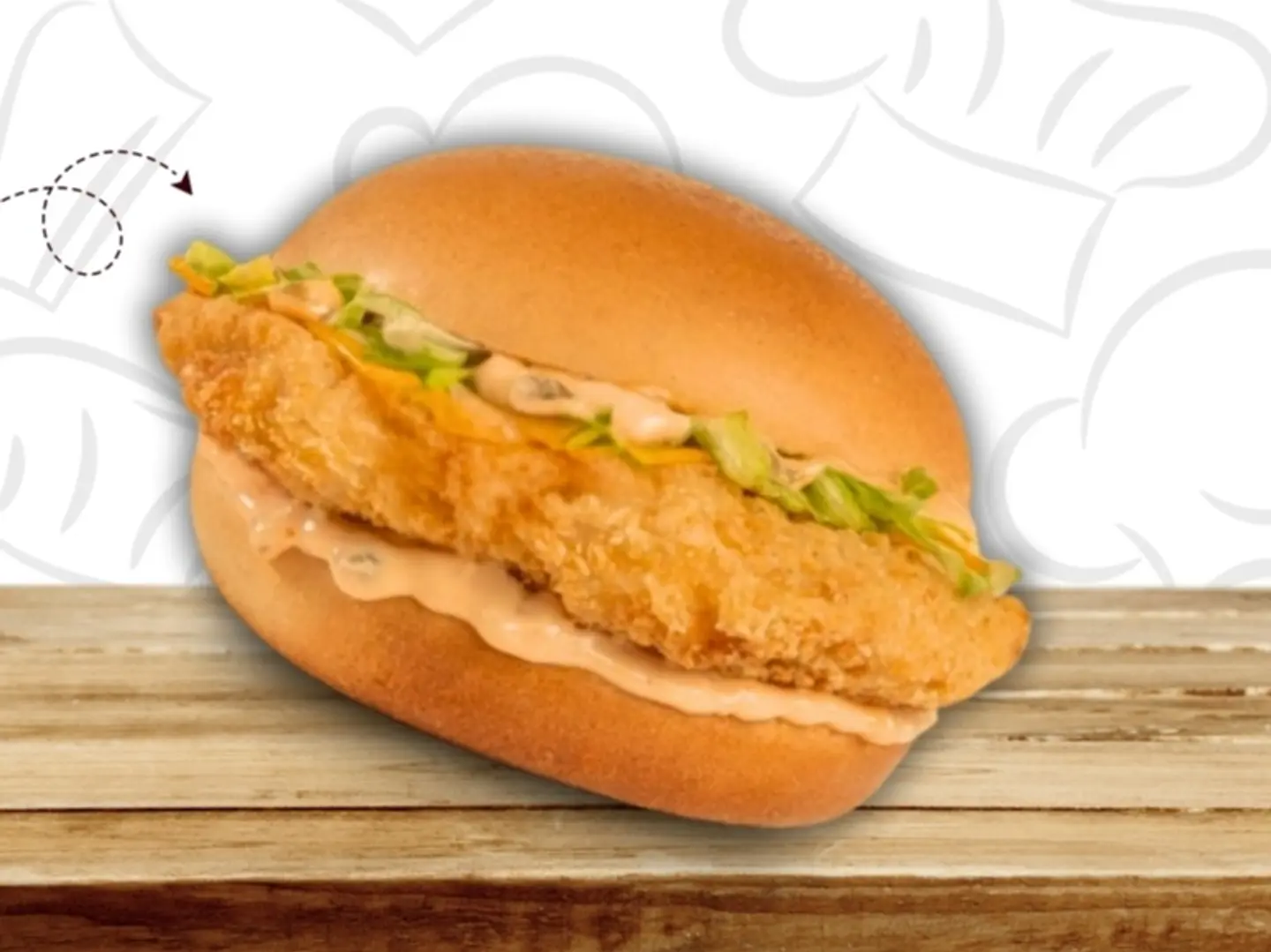 برجر دجاج مقلي