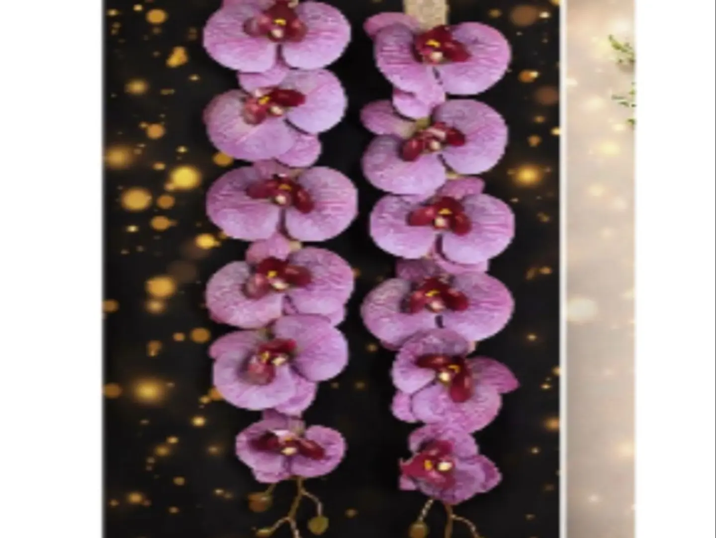 Artificial Purple Graduation Necklace