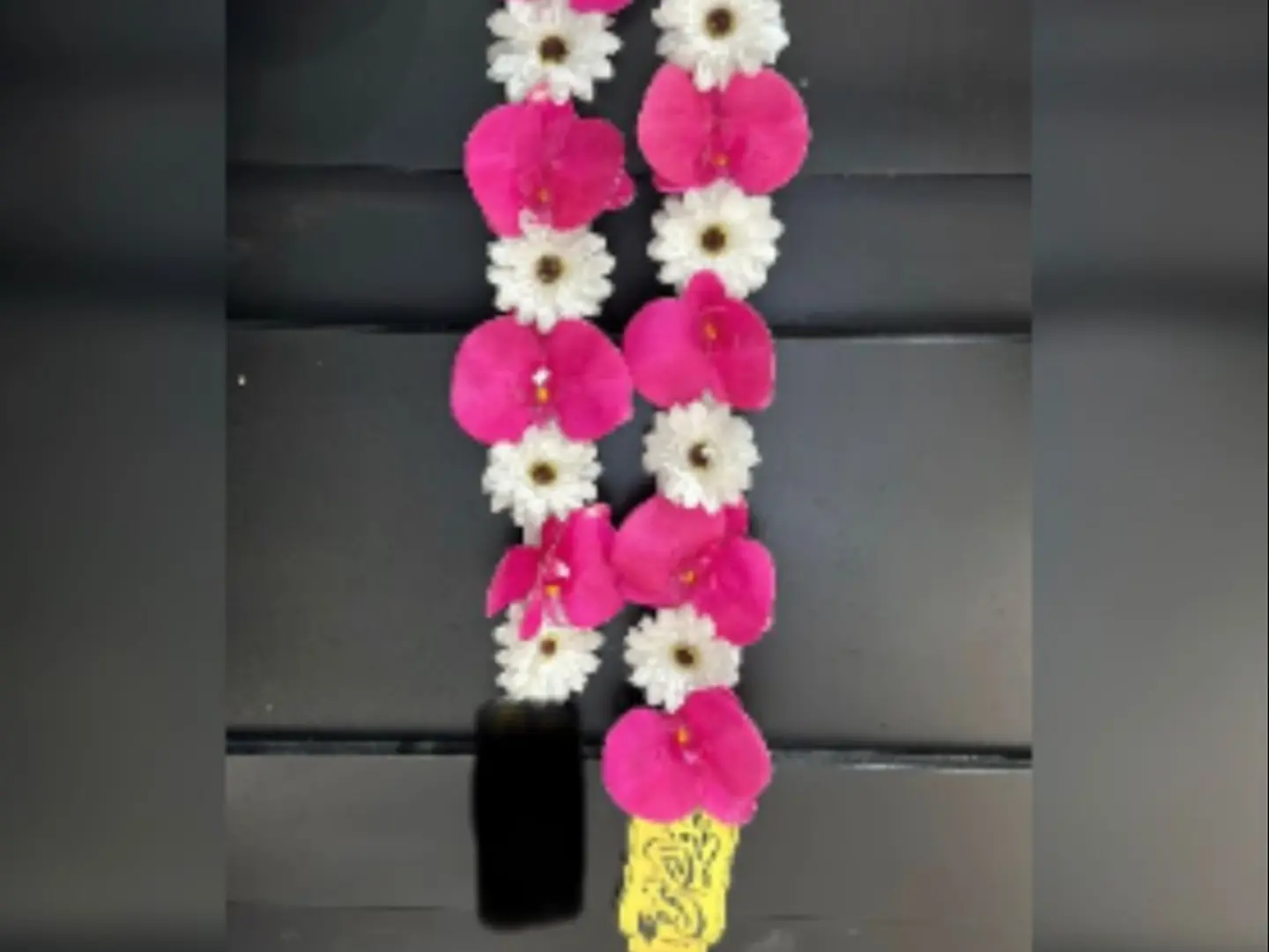 Artificial Flower Graduation Necklace With Acrylic Congratulations Graduation