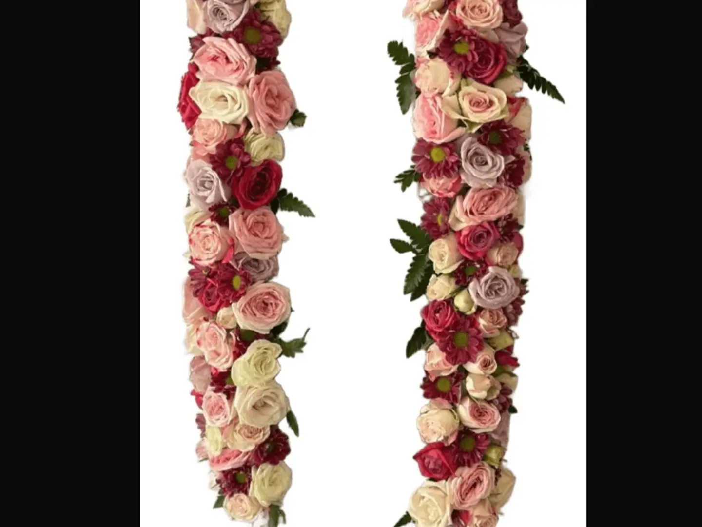 Graduation Necklace With Natural Baby Rose Colored Flowers