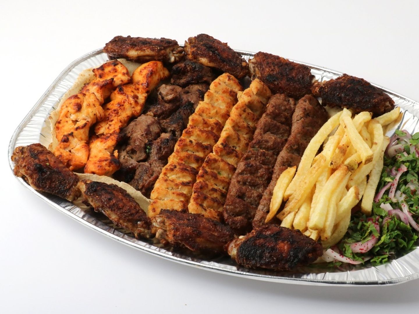 Mixed Grilled Plate With Wings, Medium