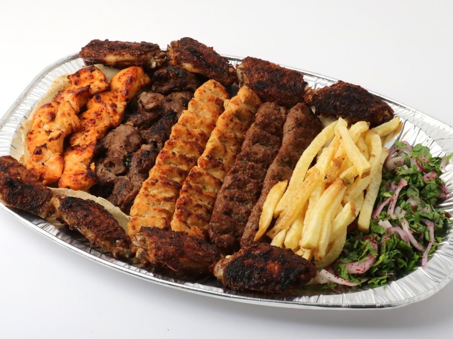 Small Mixed Grilled Plate With Wings