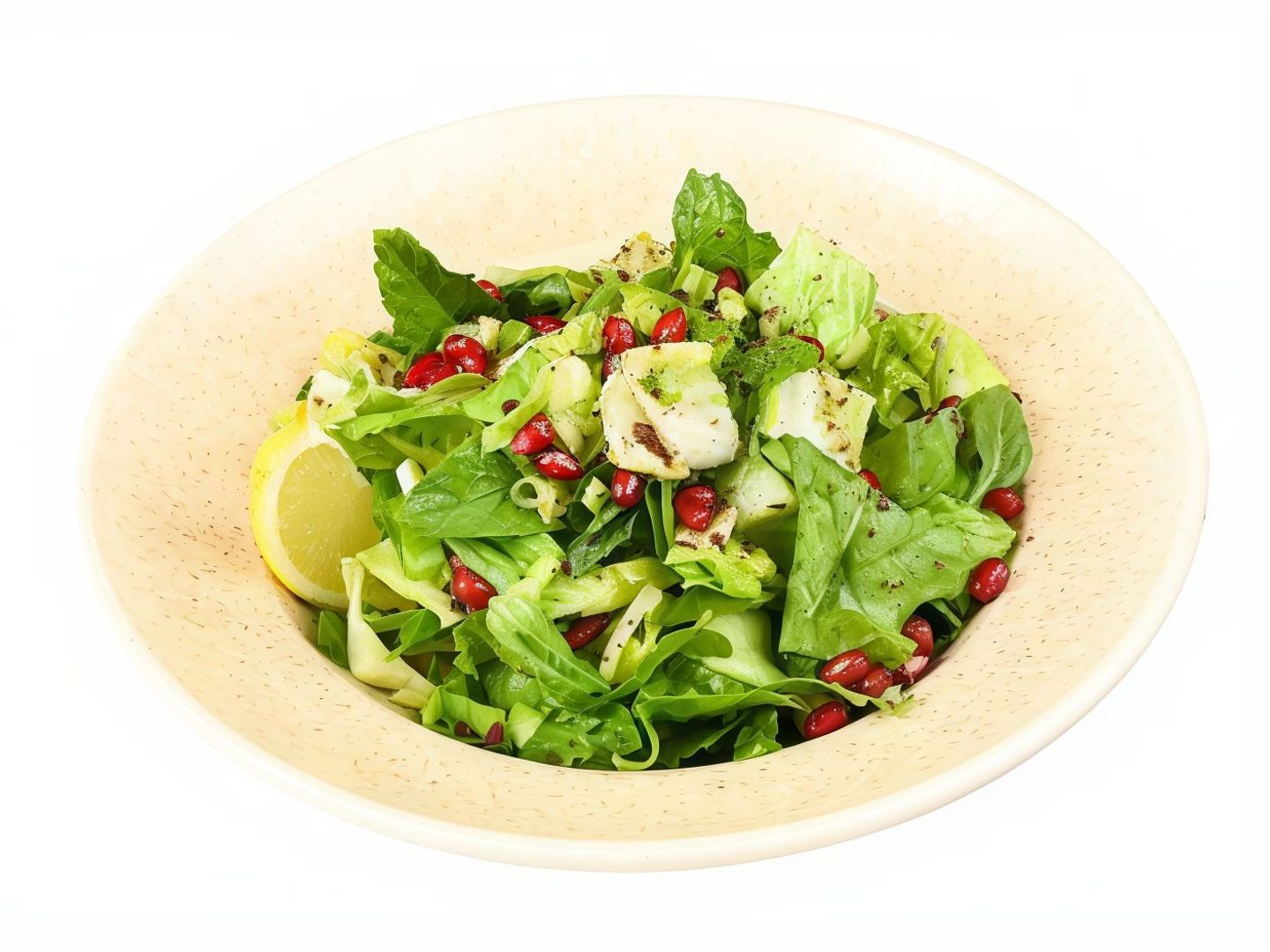 Rocca Salad With Halloumi Cheese