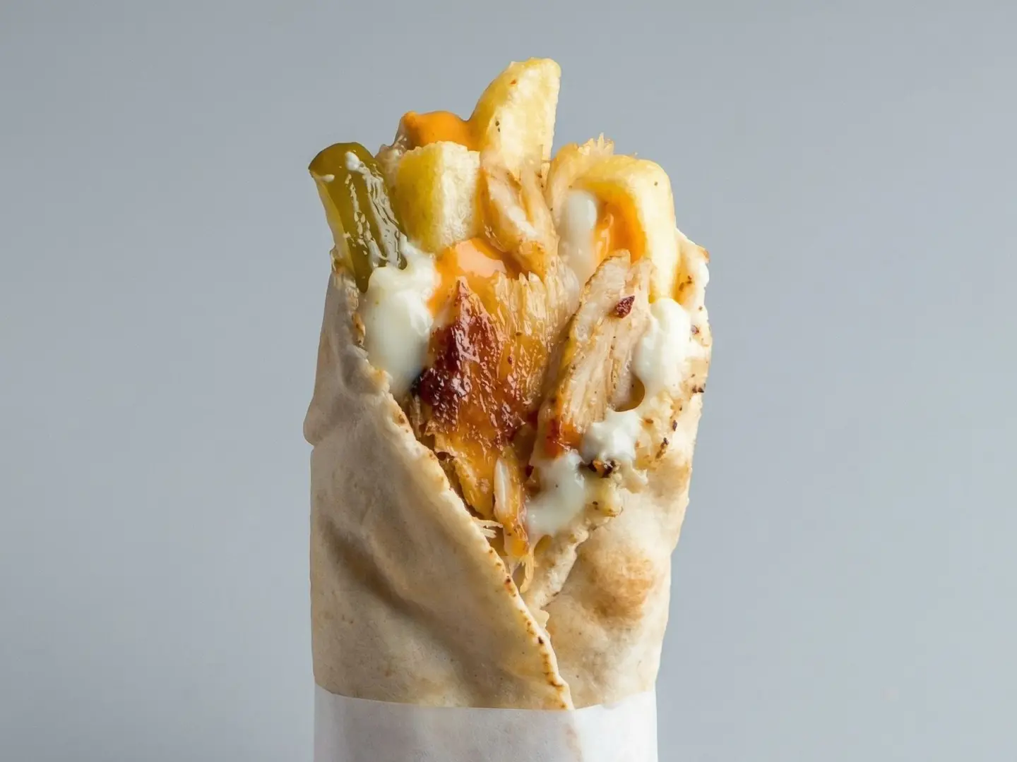 شاورما صغير دجاج مع جبن