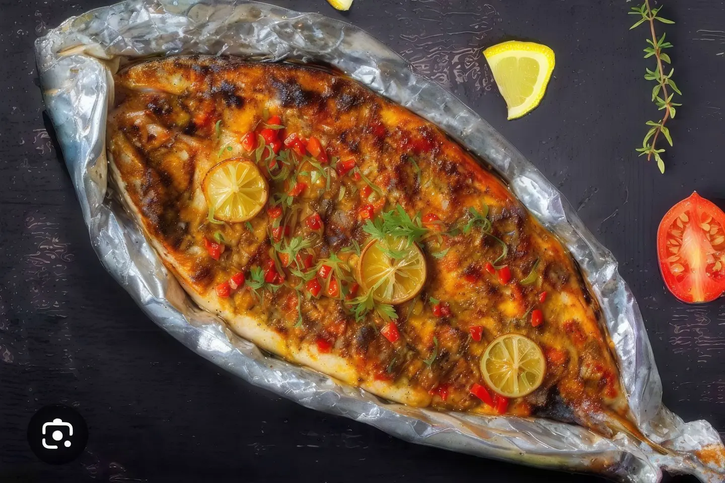 Grilled Tilapia Dish With Sanjari Style