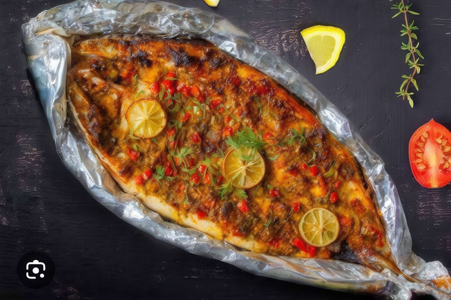 وجبه بلطي مشوي سنجاري