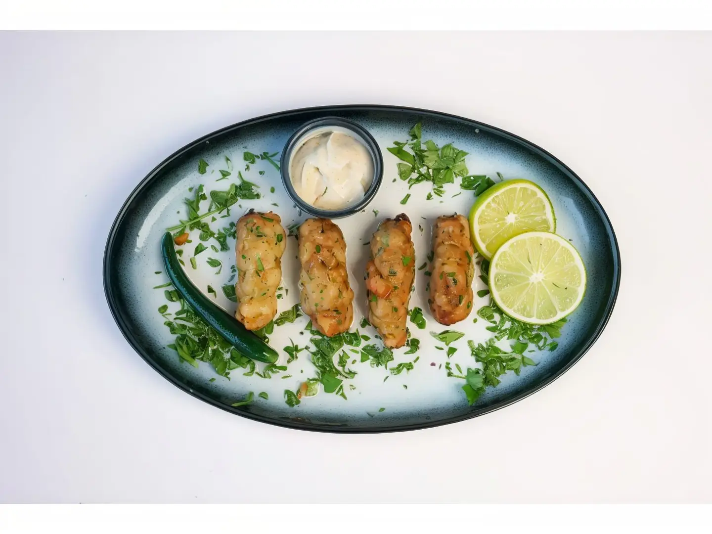 Shrimp Kefta Tagine With White Sauce