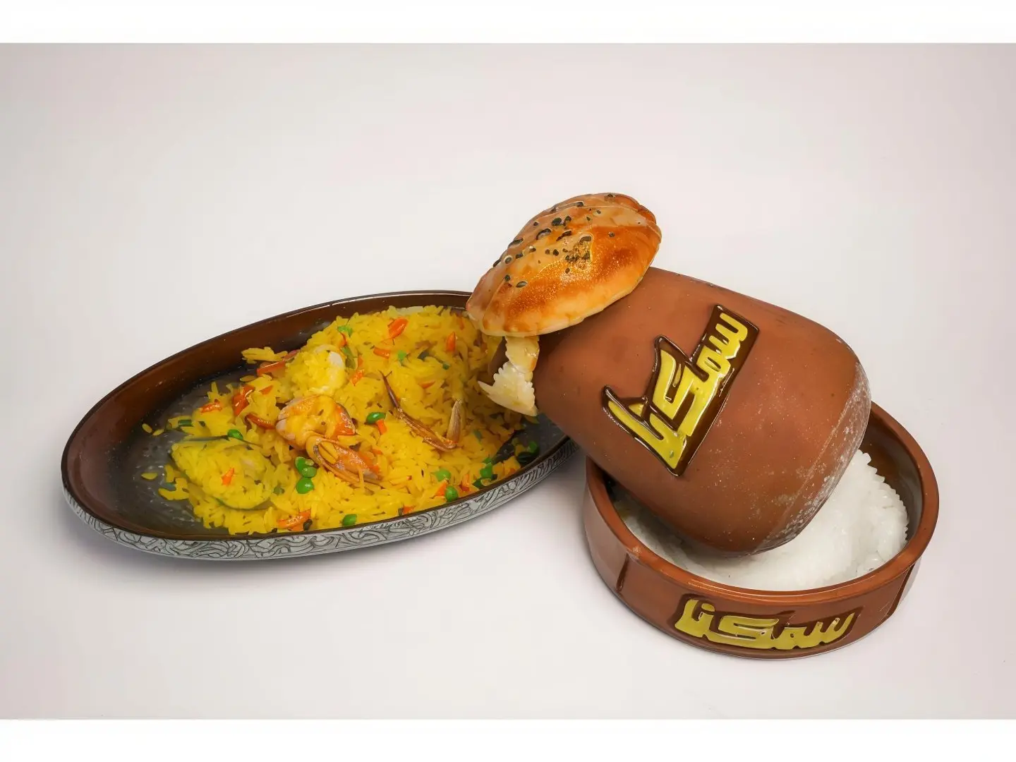 Seafood Rice In Clay Pot