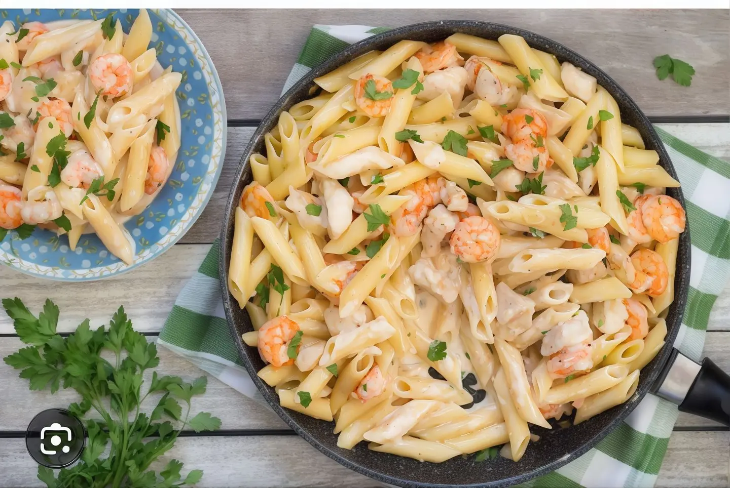 Shrimp Pasta With White Sauce