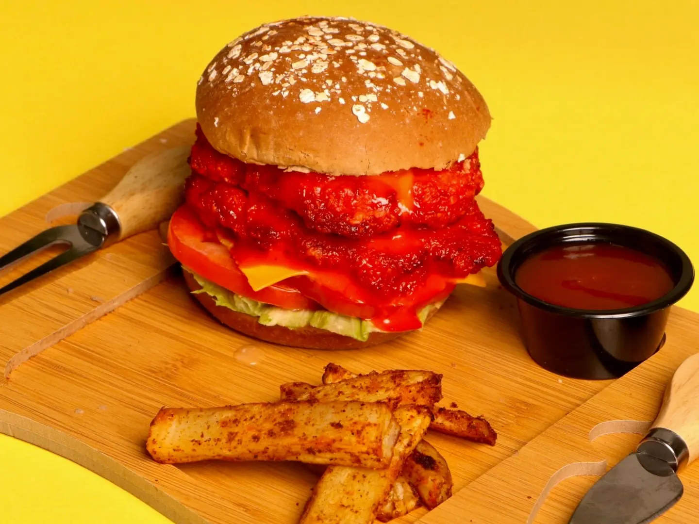 برجر مبيل دجاج