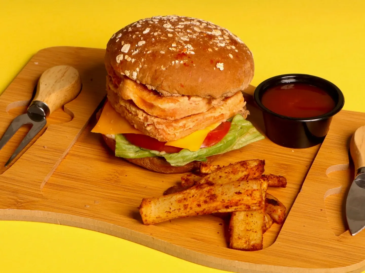 برجر دجاج كرسبي سباسي