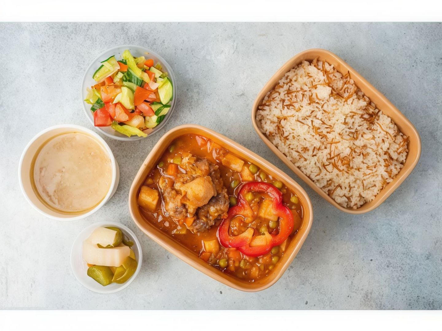 Vegetable Meal With Meat