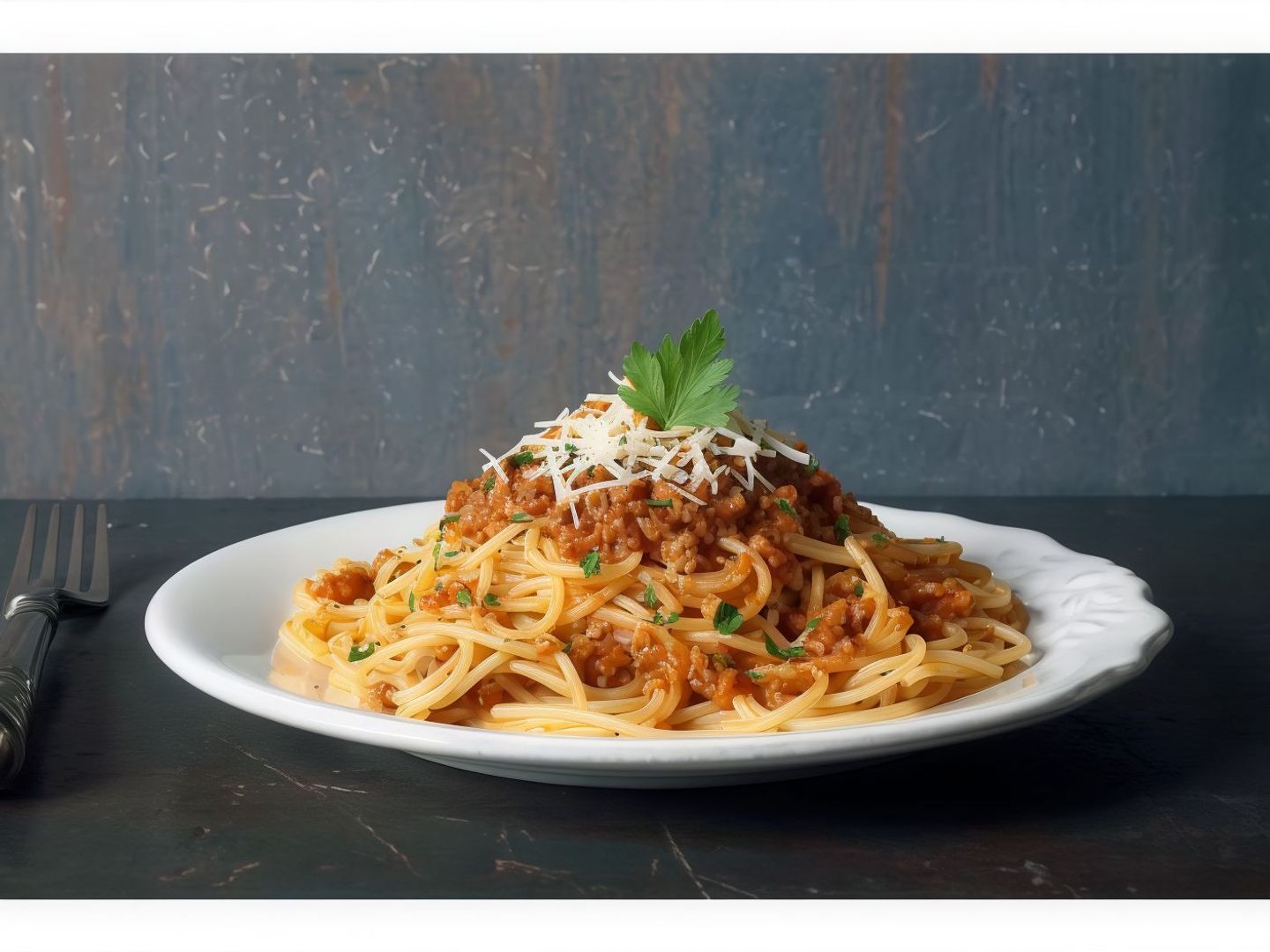 Macaroni With Minced Meat White Sauce
