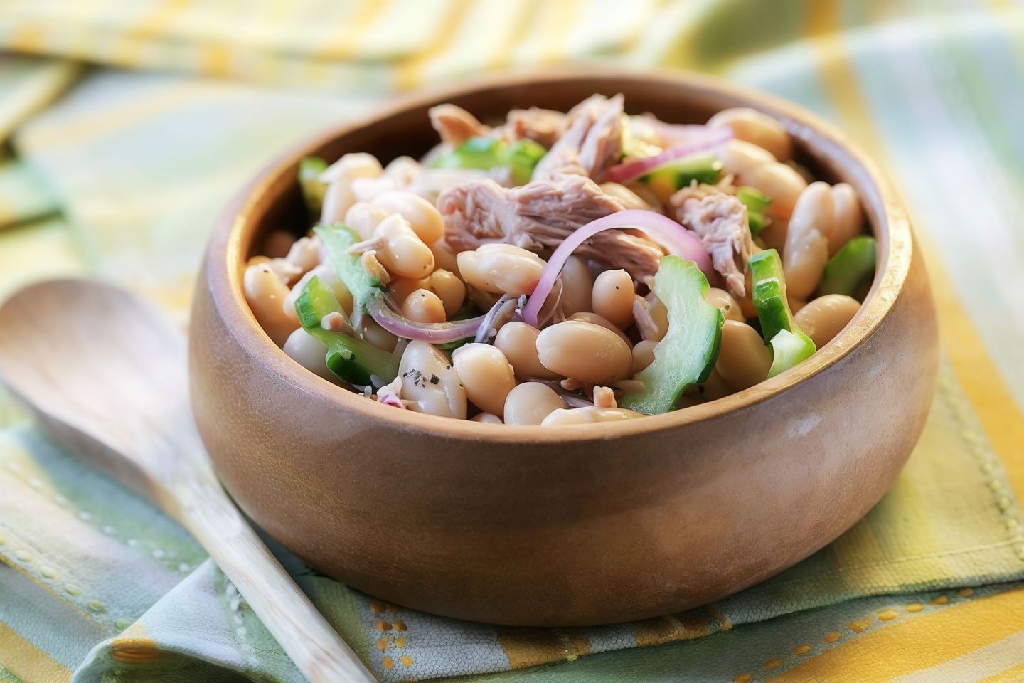 صحن فاصوليا تونة
