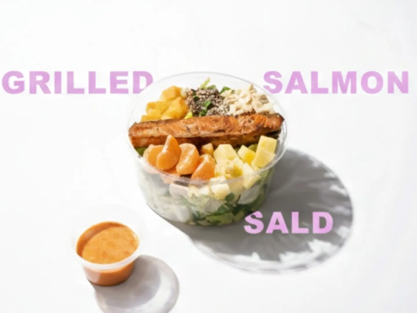 سلطة السلمون المشوي