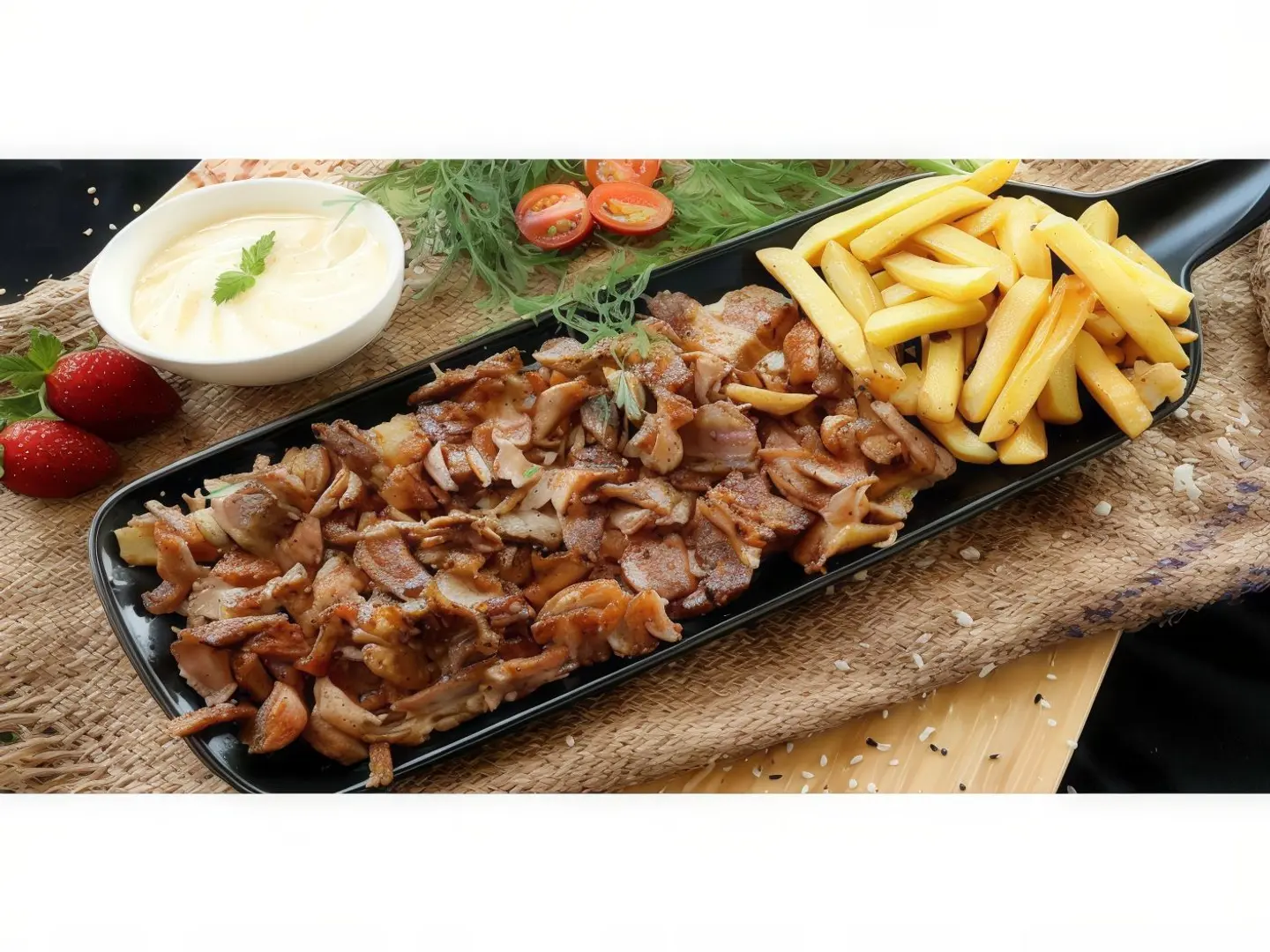 صحن شاورما فرط
